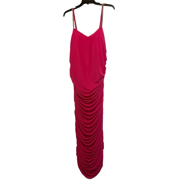 Cache Dresses & Skirts - NWT Cache Hot Pink Midi Dress Size XL